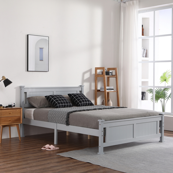 Vertical Decorative Core Bed Grey Full