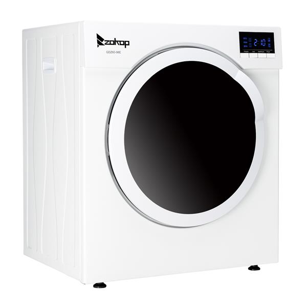 GDZ60-98E Household Dryer 6kg Drum Dryer with LED Display, 1 Filter Mesh Cotton-White