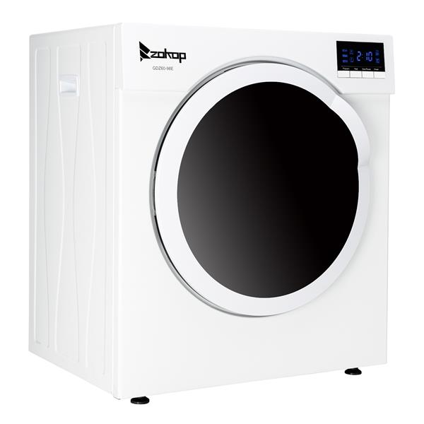 GDZ60-98E Household Dryer 6kg Drum Dryer with LED Display, 1 Filter Mesh Cotton-White