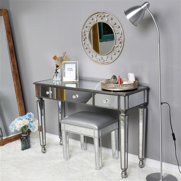 Three Drawers Mirror Table Dressing Table Console Table