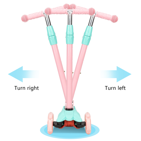 3 Wheel Kids Scooter 3 Height Adjustable Pu Flashing Wheels