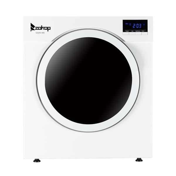 GDZ60-98E Household Dryer 6kg Drum Dryer with LED Display, 1 Filter Mesh Cotton-White