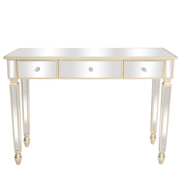 Three Drawers Mirror Table Dressing Table Console Table