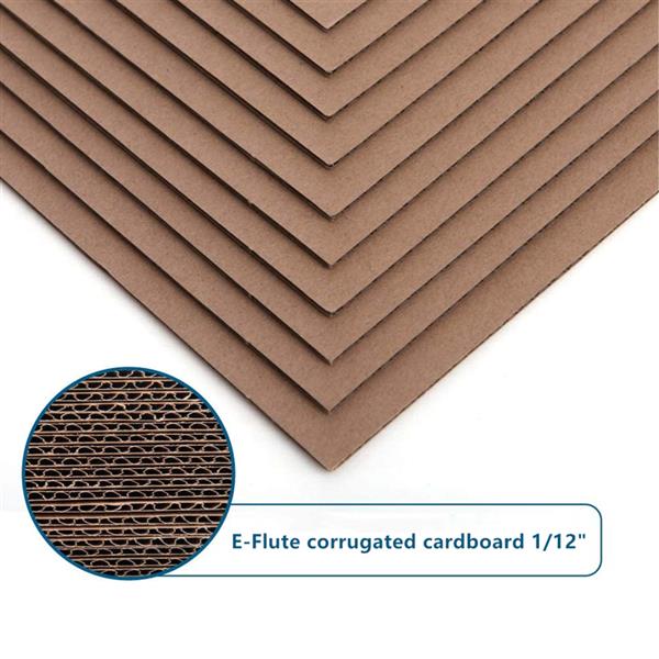 50pcs Kraft Brown LP Record Pads 12.25 x 12.25 Inches Extra Protection for Shipping Records