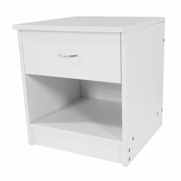 One Drawer Night Stand White