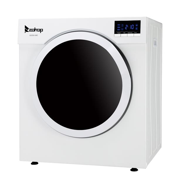 GDZ60-98E Household Dryer 6kg Drum Dryer with LED Display, 1 Filter Mesh Cotton-White