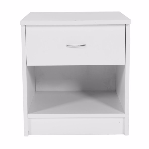 One Drawer Night Stand White