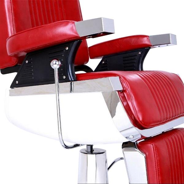 All Purpose Recline Hydraulic Barber Chair Heavy Duty Salon Spa Beauty Equipment Red