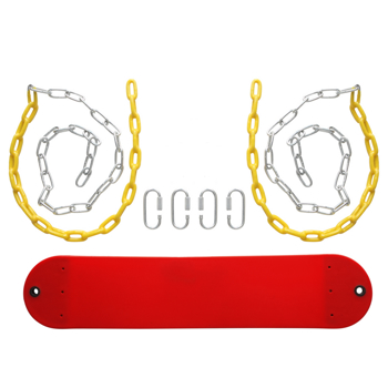 Heavy Duty Swing Seat Set Accessories Replacement Swings Slides Gyms Outdoor Red