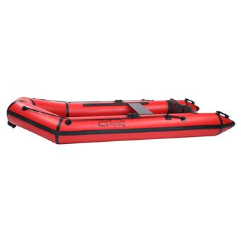 Camping Survivals 7.5ft PVC 180kg Water Adult Assault Boat Red And Black