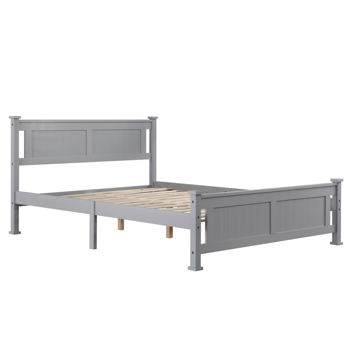 Vertical Decorative Core Bed Grey Full