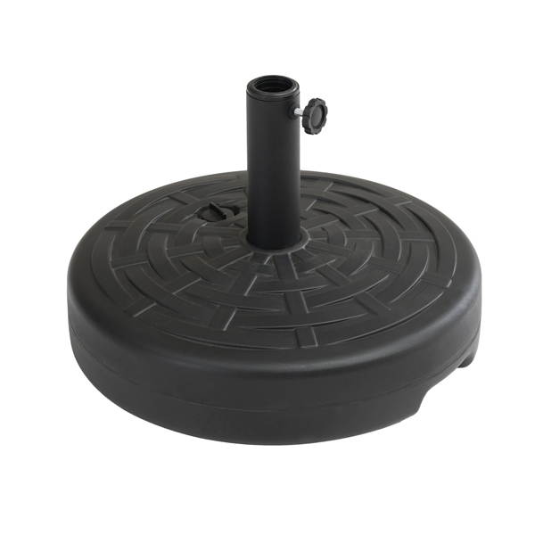 Patio Round Plastic Free Standing Umbrella Base,Outdoor Umnrella Base,Black Base,Water Filled Base,Sand Filled Base