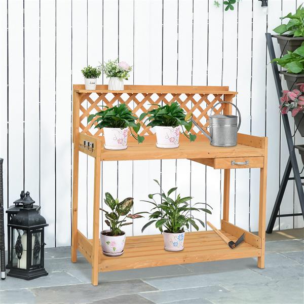 Garden Workbench With Drawer