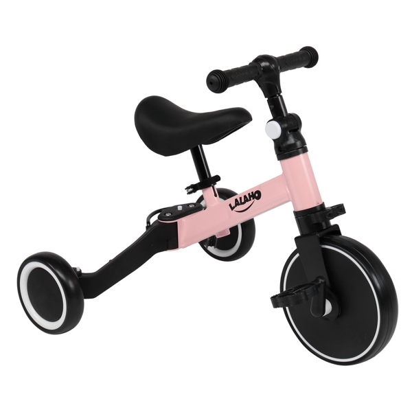 Kids 3 in 1 Tricycles Pink