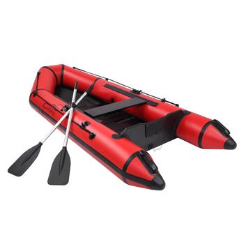 7.5ft PVC 180kg Water Adult Assault Boat Red And Black