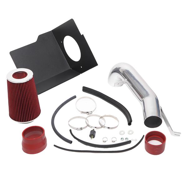 3.5" Intake Pipe With Air Filter for GMC/Chevrolet Silverado 2007-2008 Sierra 4.8L/5.3L/6.0L/6.2L V8 Red