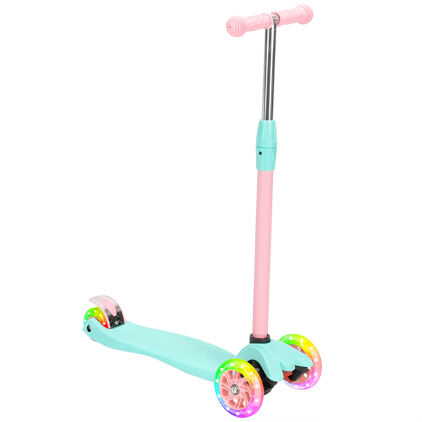 3 Wheel Kids Scooter 3 Height Adjustable Pu Flashing Wheels