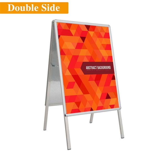 A1 Aluminum 25mm Double-sided A Type Board Sign A Type Silver