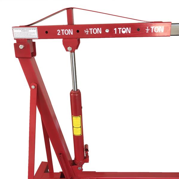 2 Ton 4000 lb Engine Motor Hoist Stands Cherry Picker Shop Crane Lift Foldable