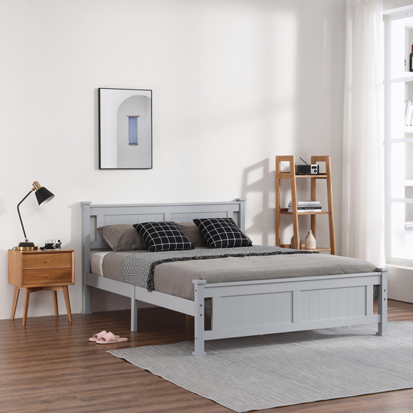 Vertical Decorative Core Bed Grey Full