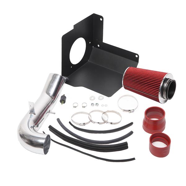 3.5" Intake Pipe With Air Filter for GMC/Chevrolet Silverado 2007-2008 Sierra 4.8L/5.3L/6.0L/6.2L V8 Red