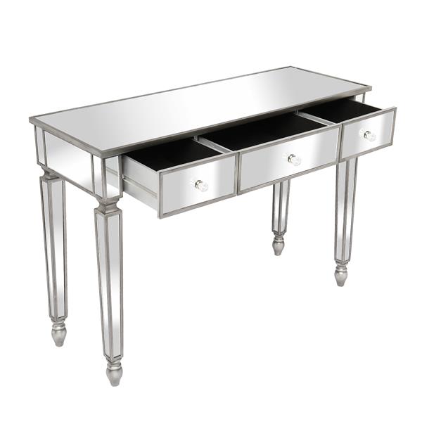 Three Drawers Mirror Table Dressing Table Console Table