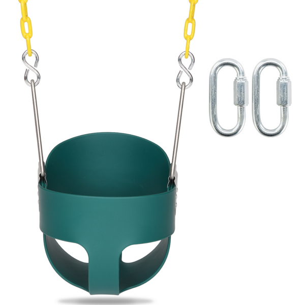 Swing Set Stuff Highback Full Bucket Swing Green