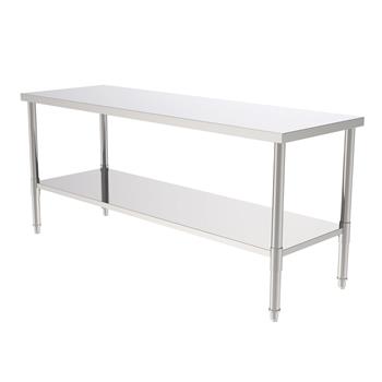 72\\" Stainless Steel Galvanized Work Table (without Back Board)