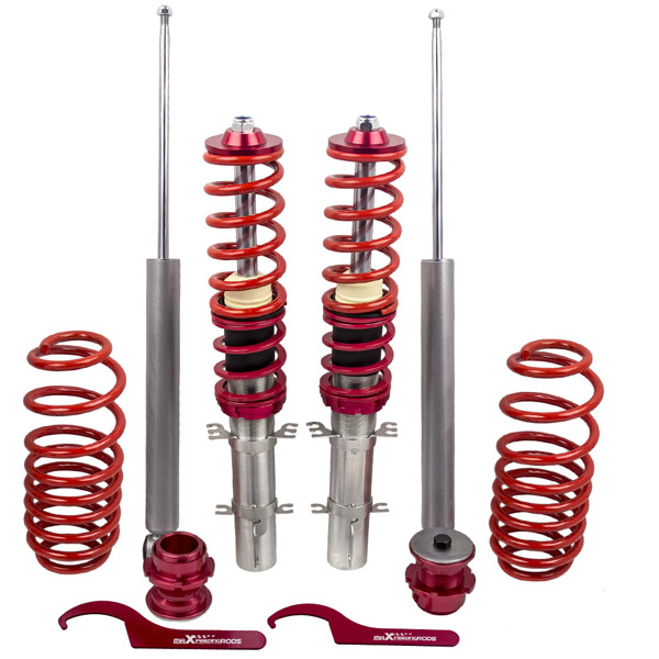 Adj. Height Coilovers Kit for VW Golf MK4 2WD only A4 1998-2005 Coil Springs