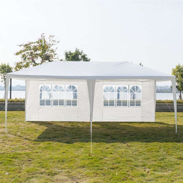 3 x 6m Four Sides Waterproof Tent with Spiral Tubes White