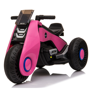 Children\\'s Electric Motorcycle 3 Wheels Double Drive Pink