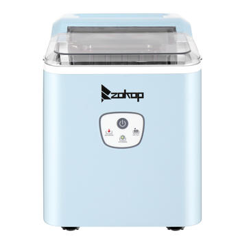 120V 120W 26lbs/12kg/24h Ice Maker Blue Plastic Transparent Lid/Button Type Household