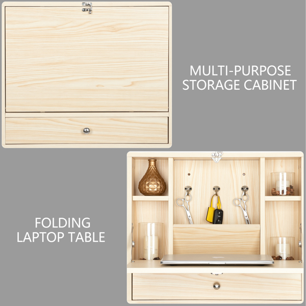 Density Board with Triamine Wall Built-up Computer Desk Wood Color