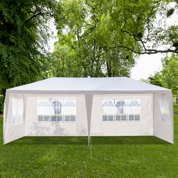 3 x 6m Four Sides Waterproof <b style=\\'color:red\\'>Tent</b> with Spiral Tubes White