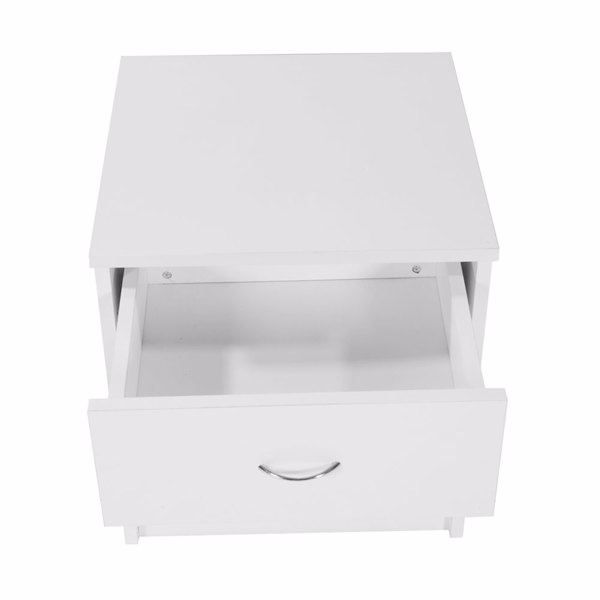 One Drawer Night Stand White