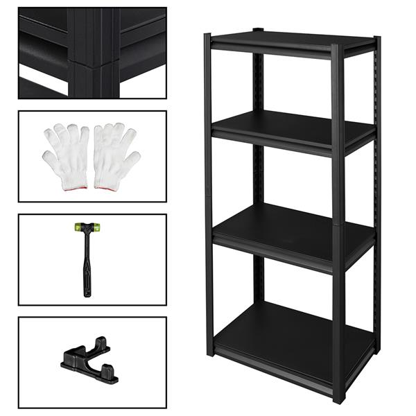 Adjustable Heavy Duty Steel Frame 4-Tier Organizer