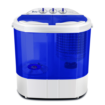 XPB30-RS3 10.4Lbs Semi-automatic Twin Tube Washing Machine US Standard White & Blue