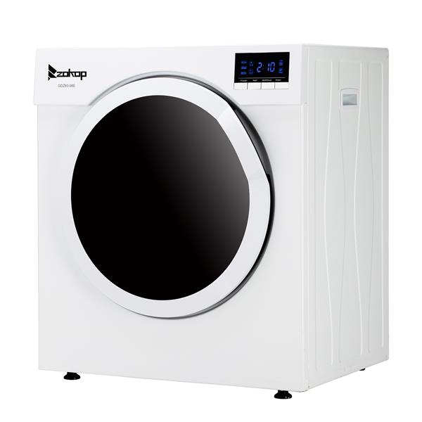 GDZ60-98E Household Dryer 6kg Drum Dryer with LED Display, 1 Filter Mesh Cotton-White