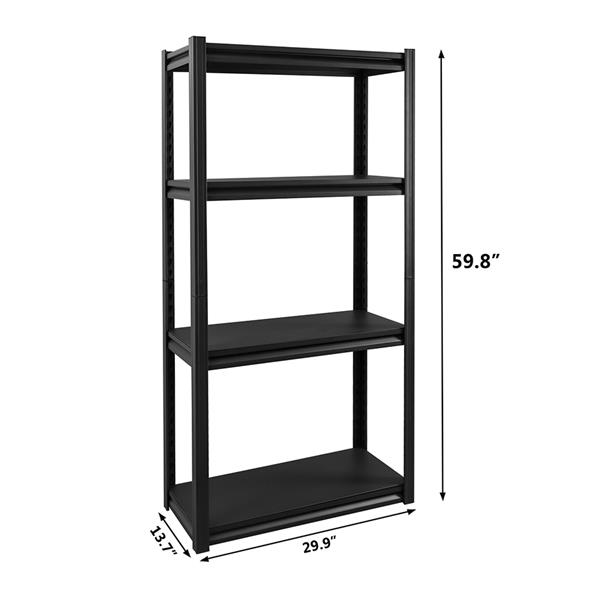 Adjustable Heavy Duty Steel Frame 4-Tier Organizer