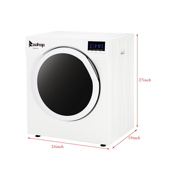 GDZ60-98E Household Dryer 6kg Drum Dryer with LED Display, 1 Filter Mesh Cotton-White