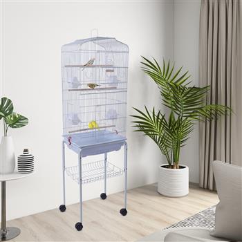 59\\" Bird Cage Pet Supplies Metal Cage with Rolling Stand