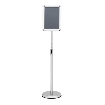 LEADZM 25mm Aluminum A4 Poster Stand Silver