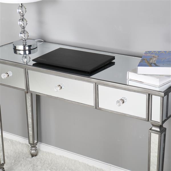 Three Drawers Mirror Table Dressing Table Console Table