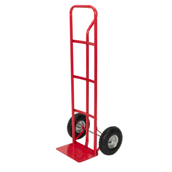 Iron 150kg Non-foldable Luggage Cart Red