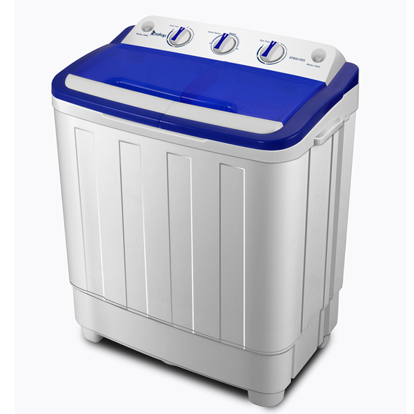 XPB50-RS5 16Lbs Semi-automatic Twin Tube Washing Machine US Standard White & Blue