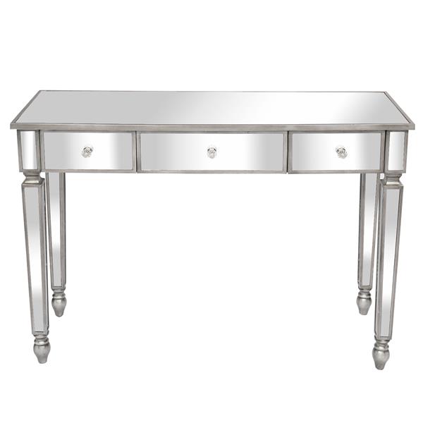 Three Drawers Mirror Table Dressing Table Console Table