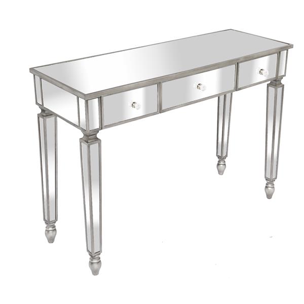 Three Drawers Mirror Table Dressing Table Console Table