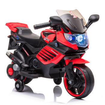 Single Drive 6V 4.5A.h Children\\'s Motorcycle without Remote Control Red