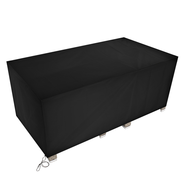 170*94*70cm 210D Oxford Cloth Outdoor Furniture Dust Cover Rain Cover Outdoor Table And Chair Cover Black