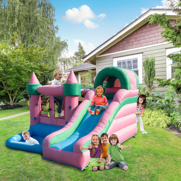 Inflatable Jumping Castle with Pool and Slide ，include Air Blower 